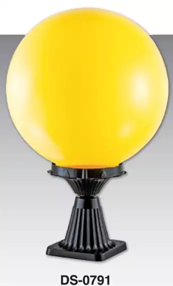 簡約風PP球戶外柱頭燈